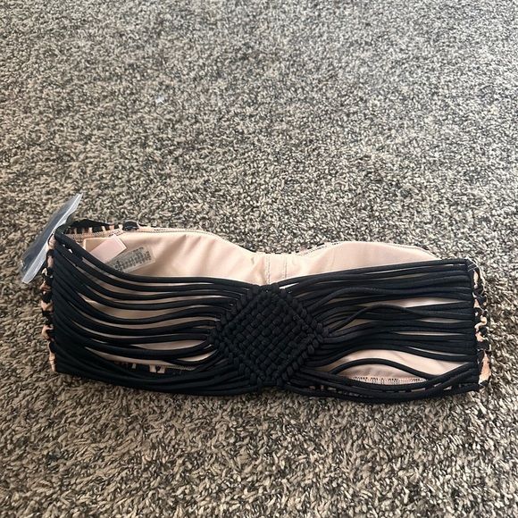 Victoria’s Secret VS Archives Swim Macrame Bandeau Top in Leopard - Picture 3 of 4